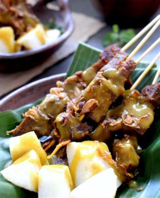  Sate Padang! Một món ăn đậm đà hương vị với sốt bùi béo và thịt nướng thơm lừng